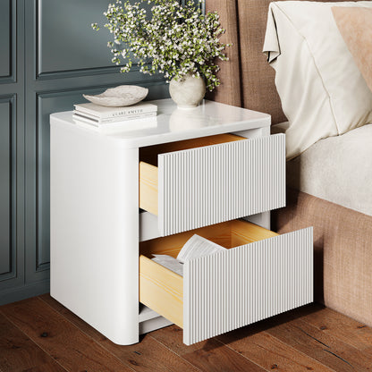 Celia Burnt Stone Nightstand 20"