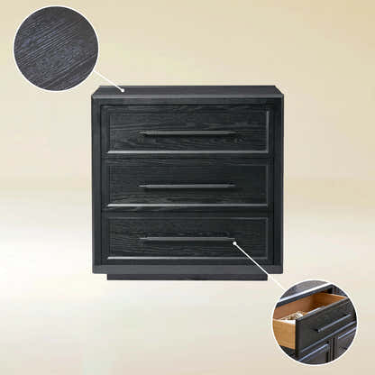 Alvar 31,5″ Eichenkommode mit 3 Schubladen