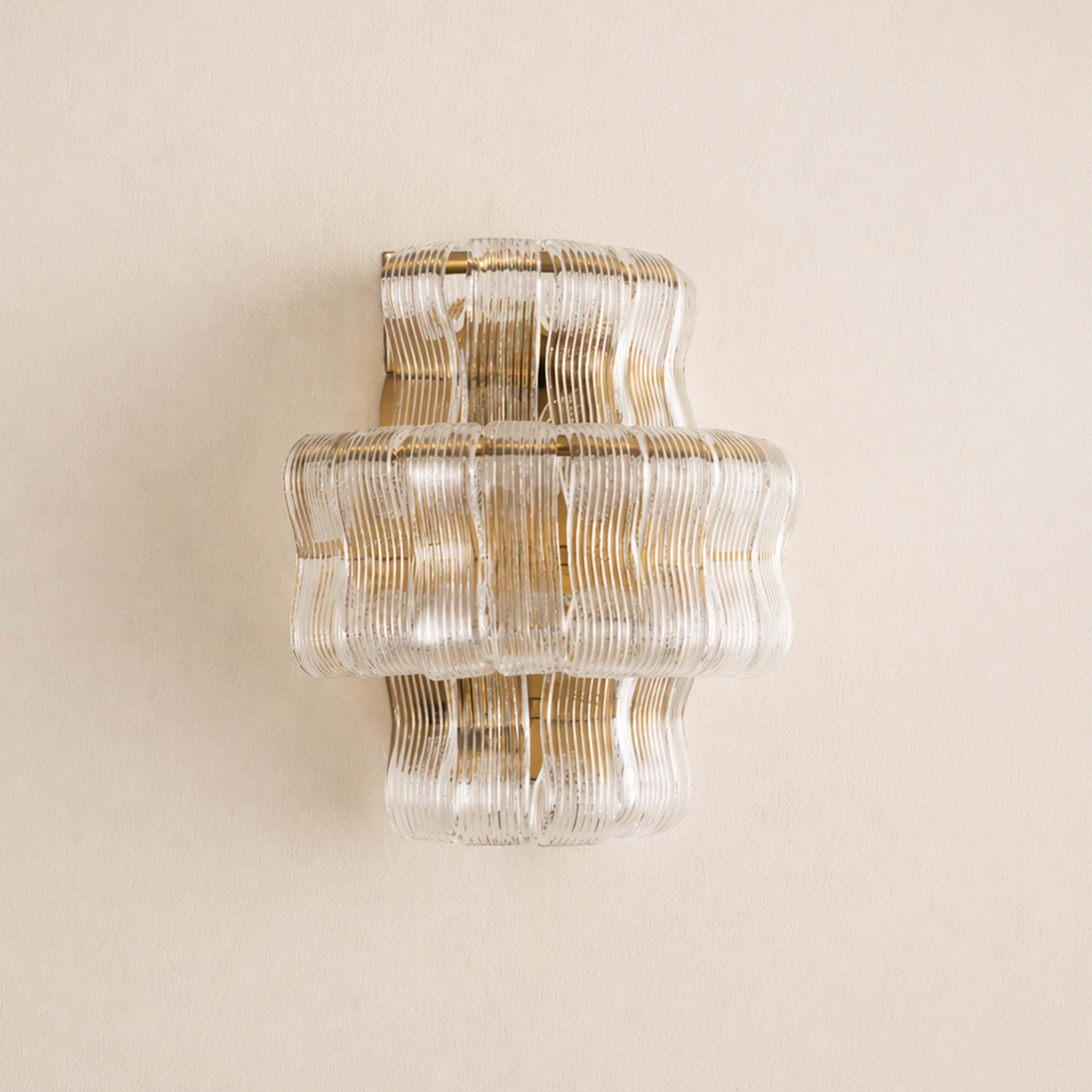 Ondalia Tiered Glass Wall Sconce