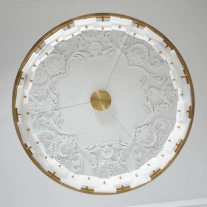 Calia Halo Alabaster Round Chandelier