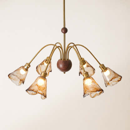 Ambrea Tulip Glass Chandelier
