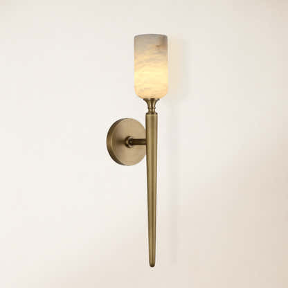 Axis Alabaster 1 Light Wall Sconce 22"H