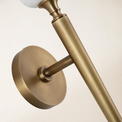 Axis Alabaster 1-flammige Wandleuchte, 55,4 cm hoch