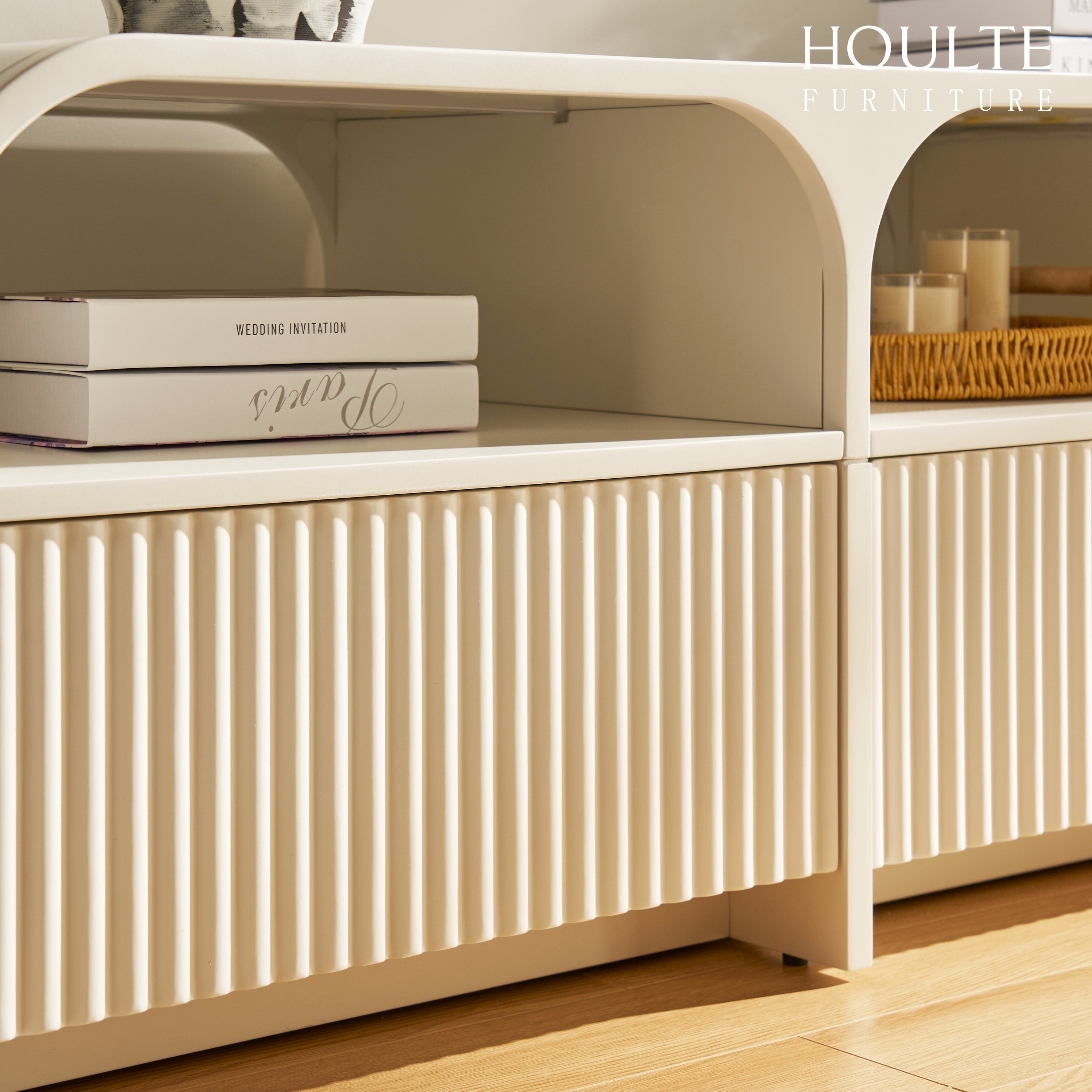 Naru Media Console and Coffee Table Set