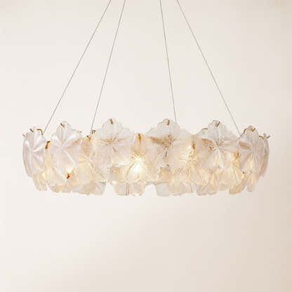 Petralis Glass Bloom Round Chandelier
