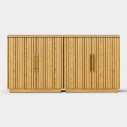 Holt 63″ Medienkonsole aus Eiche (2er-Set) 