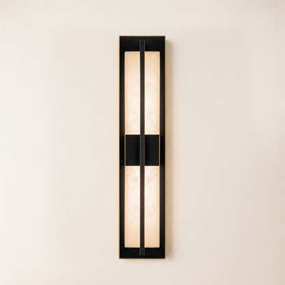 Caelum Alabaster Cuboid Wall Sconce