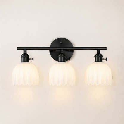 Orbixa Milky Glass 3-Lights Wall Sconce 18.8"W