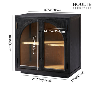 Alvar Arched 128″ Modulare Medienkonsole aus Eiche (4er-Set)