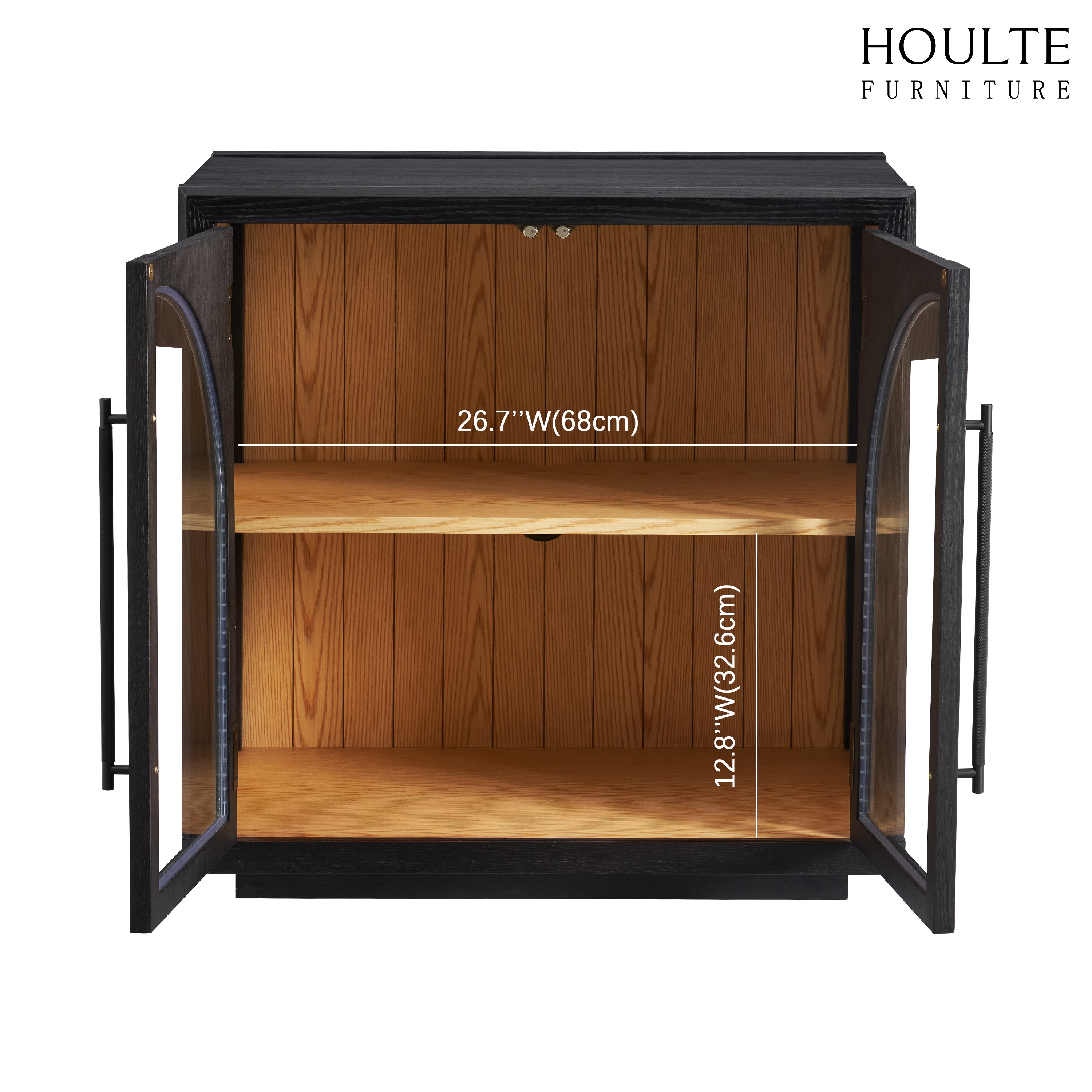 Alvar Arched 63″ Medienkonsole aus Eiche (2er-Set)