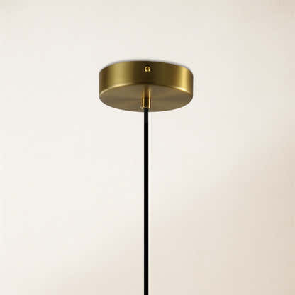 Ares Alabaster-Wassertropfen-Anhänger, 18 cm Durchmesser