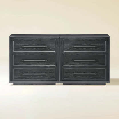 Alvar 63″ Eichenkommode mit 6 Schubladen (2er-Set)