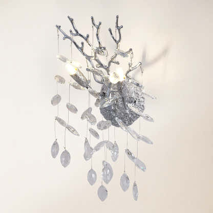 Frostleaf Kristallzweig-Wandleuchter, 25,4 cm hoch