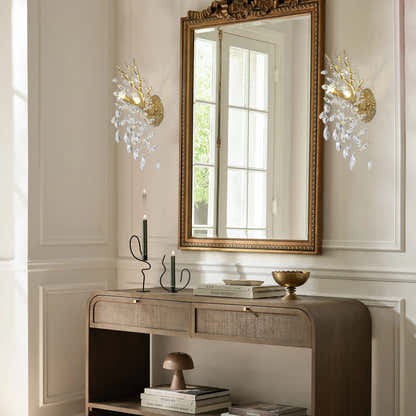 Frostleaf Kristallzweig-Wandleuchter, 25,4 cm hoch