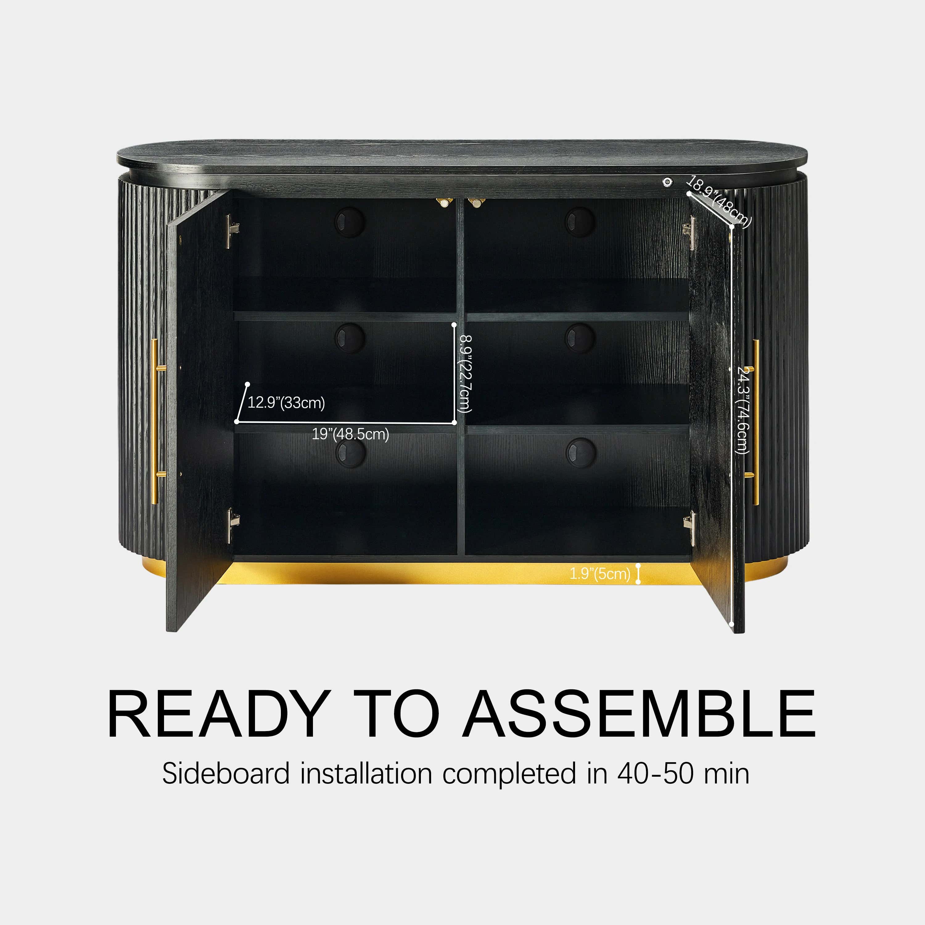 Holton Oak Media Console And Sideboard Set