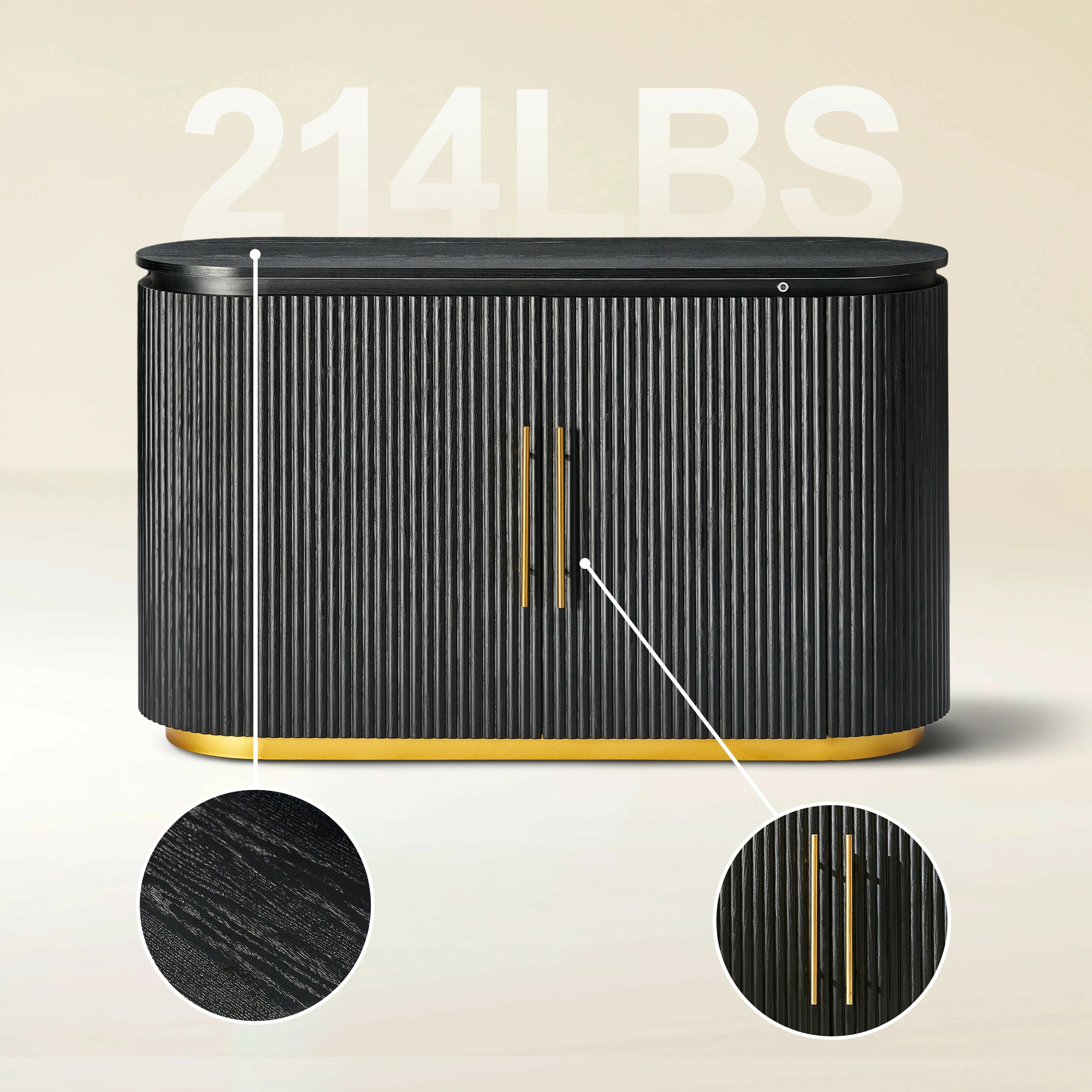Holton Eichen-Sideboard, 142 cm breit