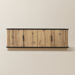 Bedenac Natural Wood Media Console 55