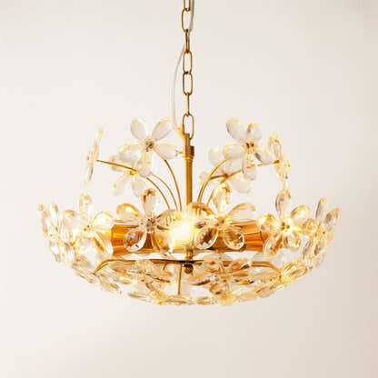 Liora Crystal Bloom Round Large Chandelier