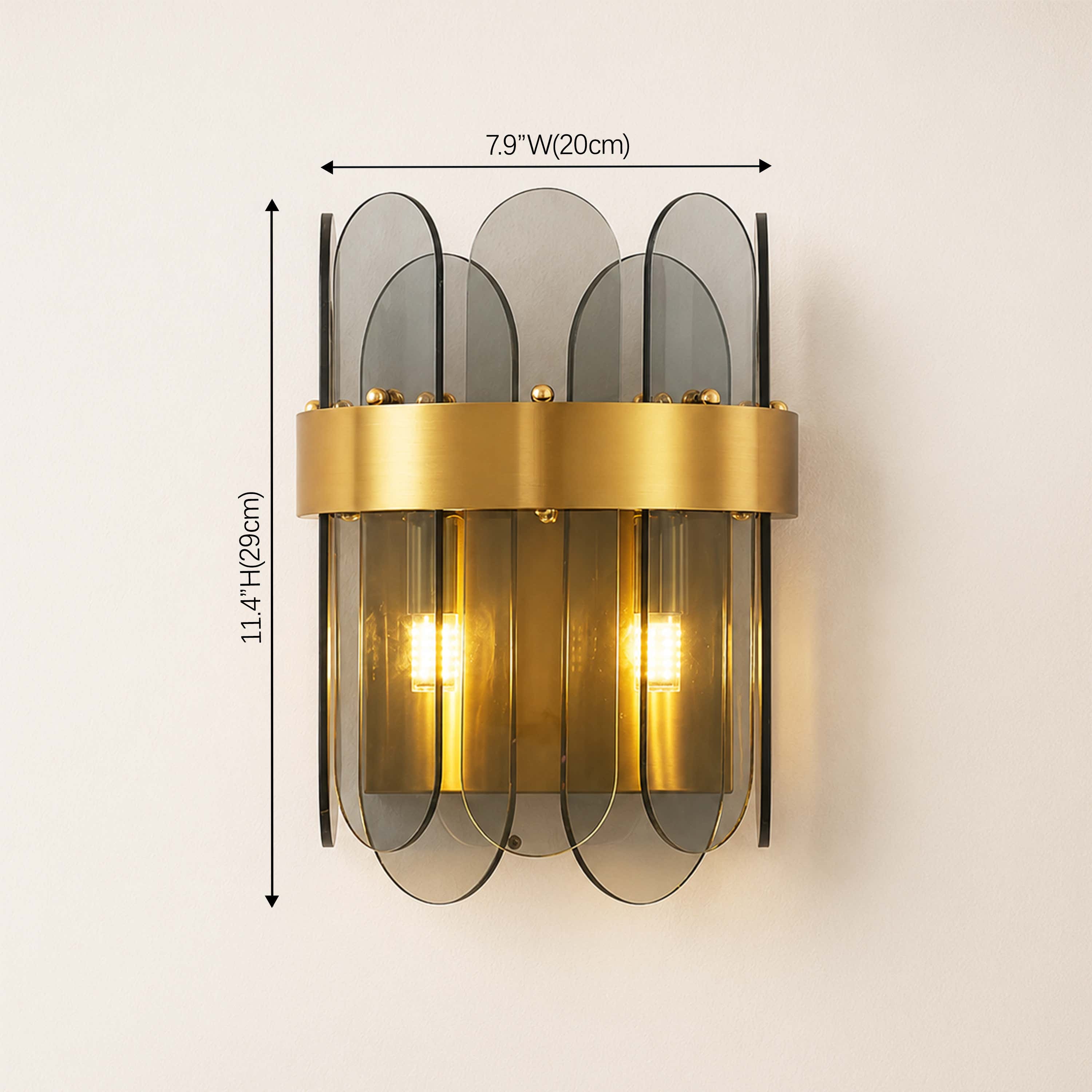 Cyra Glass Wall Sconce