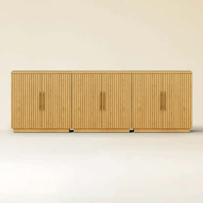 Holt 95″ Solid Oak Console(Set of 3)