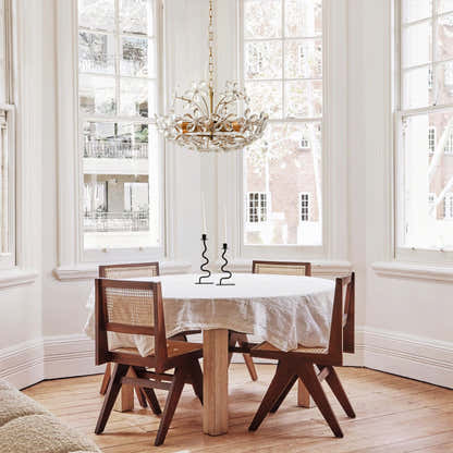 Liora Crystal Bloom Round Large Chandelier