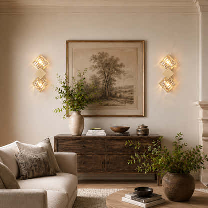 Corvina Crystal Rhombus Wall Sconce