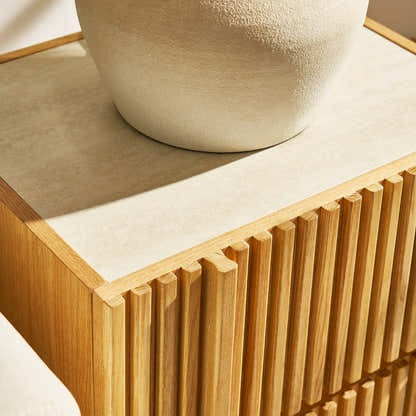 Isla Oak Sintered Stone Nightstand 20" W