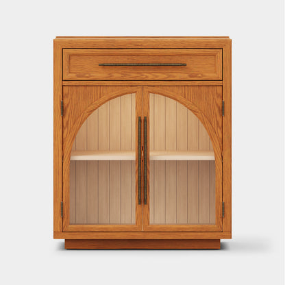 Alvar gewölbtes 96" Sideboard aus Eiche mit Schubladen (3er-Set)