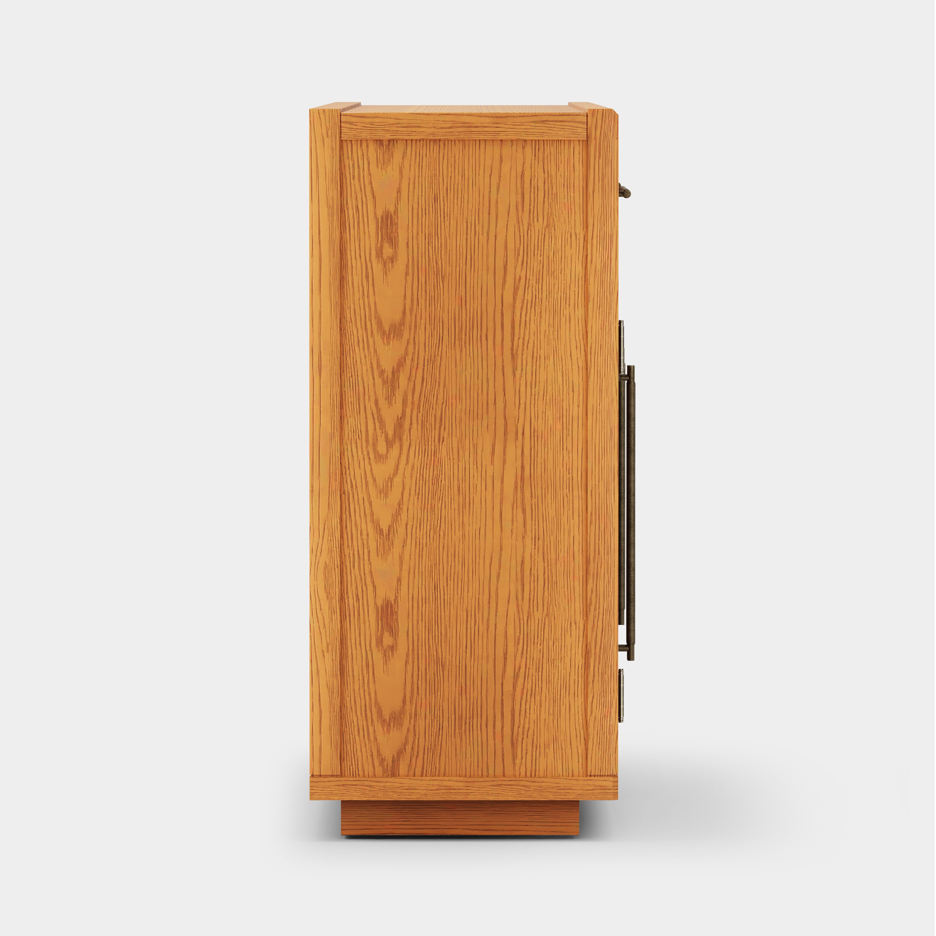 Alvar gewölbtes 96" Sideboard aus Eiche mit Schubladen (3er-Set)