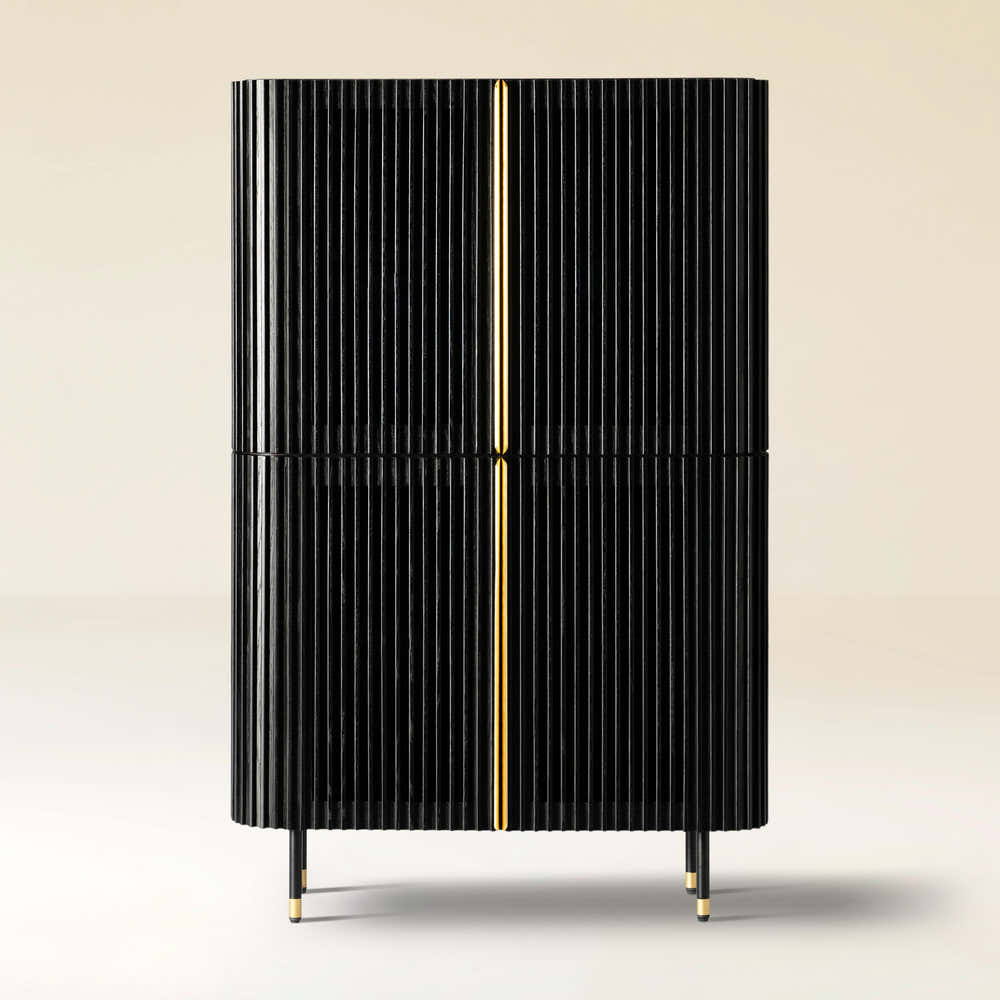 Ewan 66,7″H Vertikaler Kombinationsschrank aus Eiche (2er-Set)