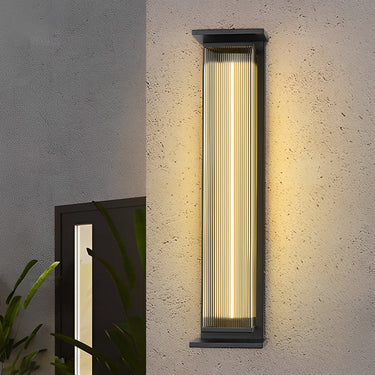 Kreative Streifen wasserdicht schwarz moderne LED Wandleuchte Außenwandleuchten