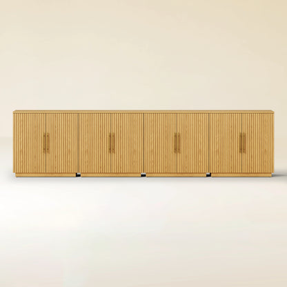 Holt 126″ Medienkonsole aus Eiche (4er-Set) 