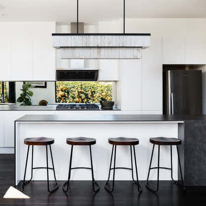 Solmare Alabaster Rectangular Chandelier 55"W