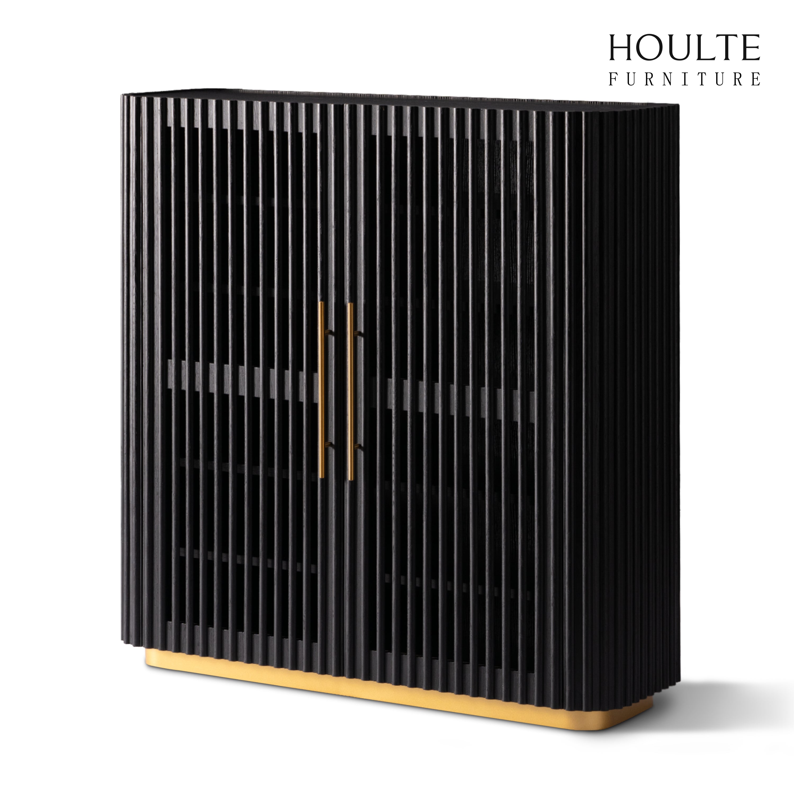 Holton 47"H Eichenholz-Aufbewahrungsschrank
