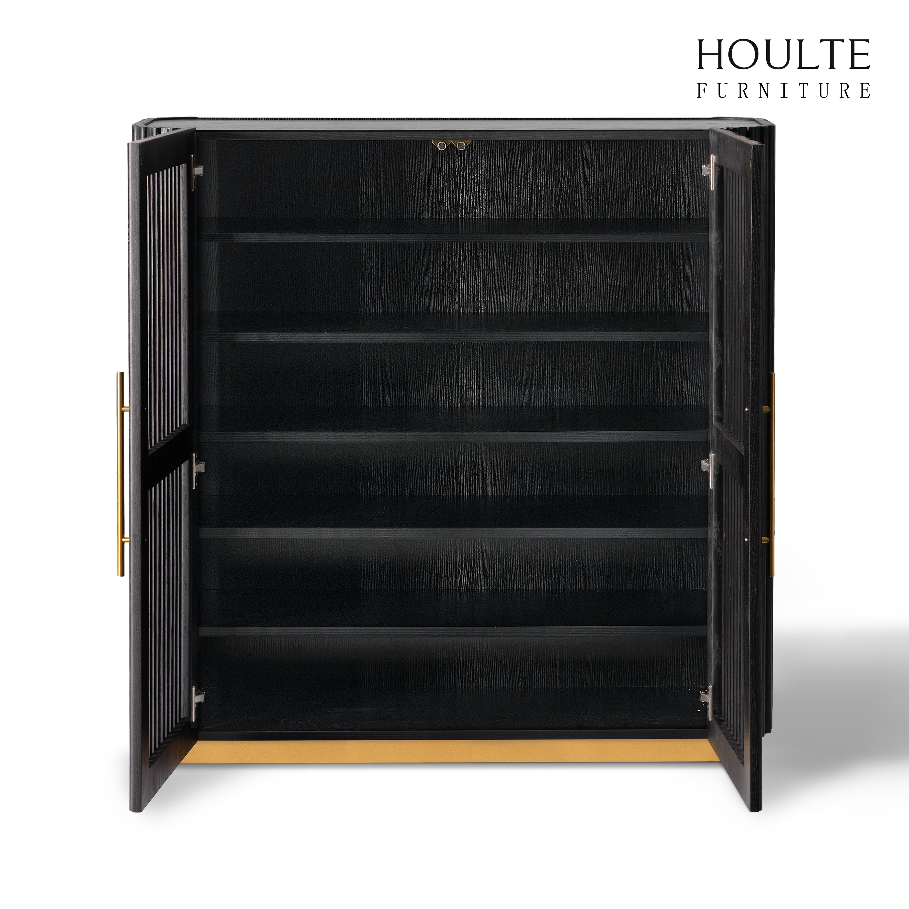 Holton 47"H Eichenholz-Aufbewahrungsschrank