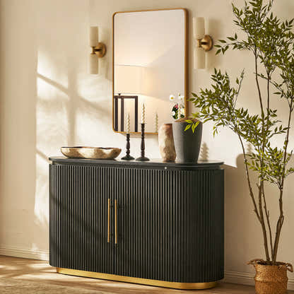 Holton Oak Media Console And Sideboard Set