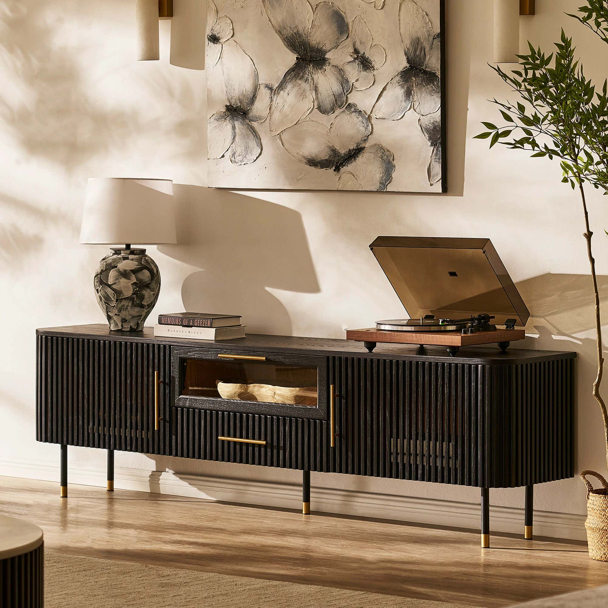 Ewan Oak Medienkonsole 80"B