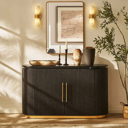 Holton Oak Media Console And Sideboard Set