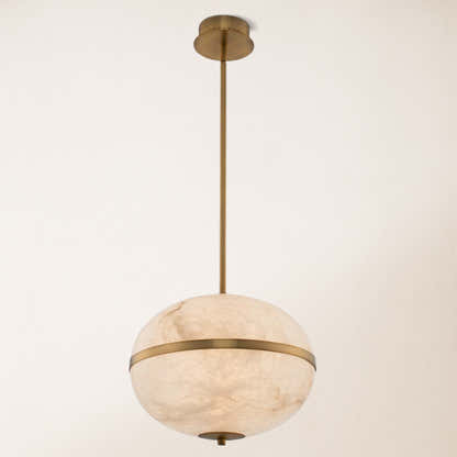 Dadaly Alabaster Small Art Canterbury LED-Mini-Pendelleuchte, 40,6 cm hoch