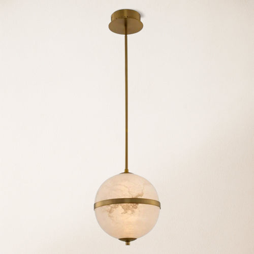 Dadaly Alabaster Small Art Canterbury LED-Mini-Pendelleuchte, 25,4 cm