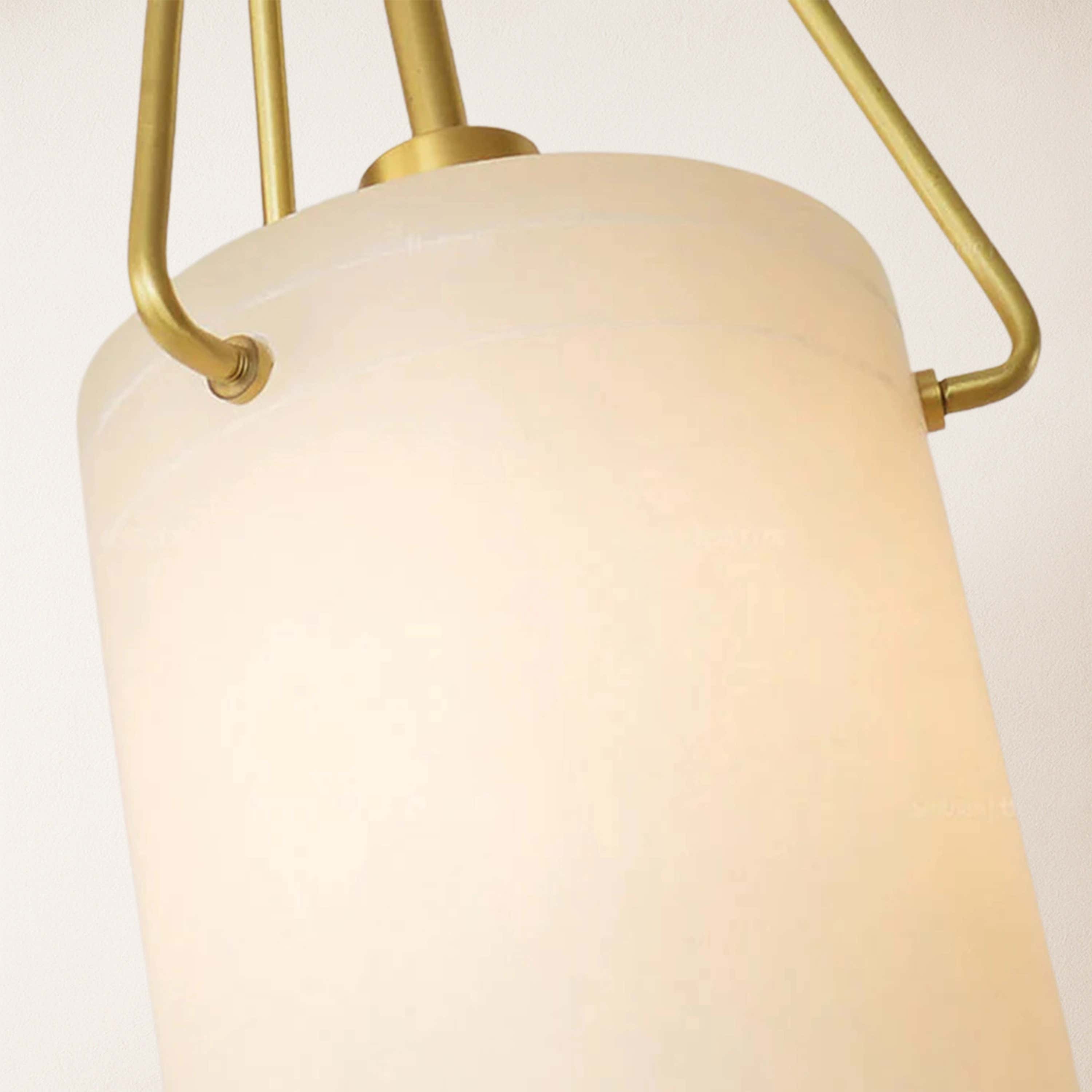 Dadaly Lottia Alabaster Small Art Pendant Light 7"D