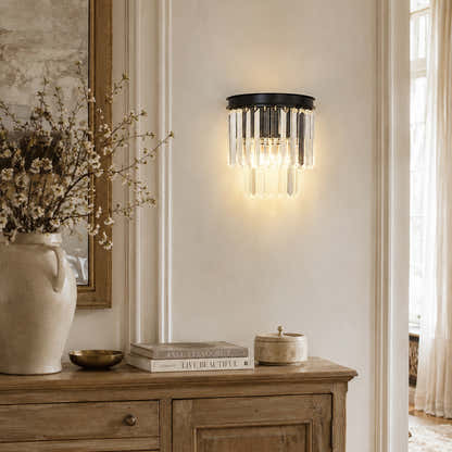 Oryana Crystal Icicle Wall Sconce 9.8"