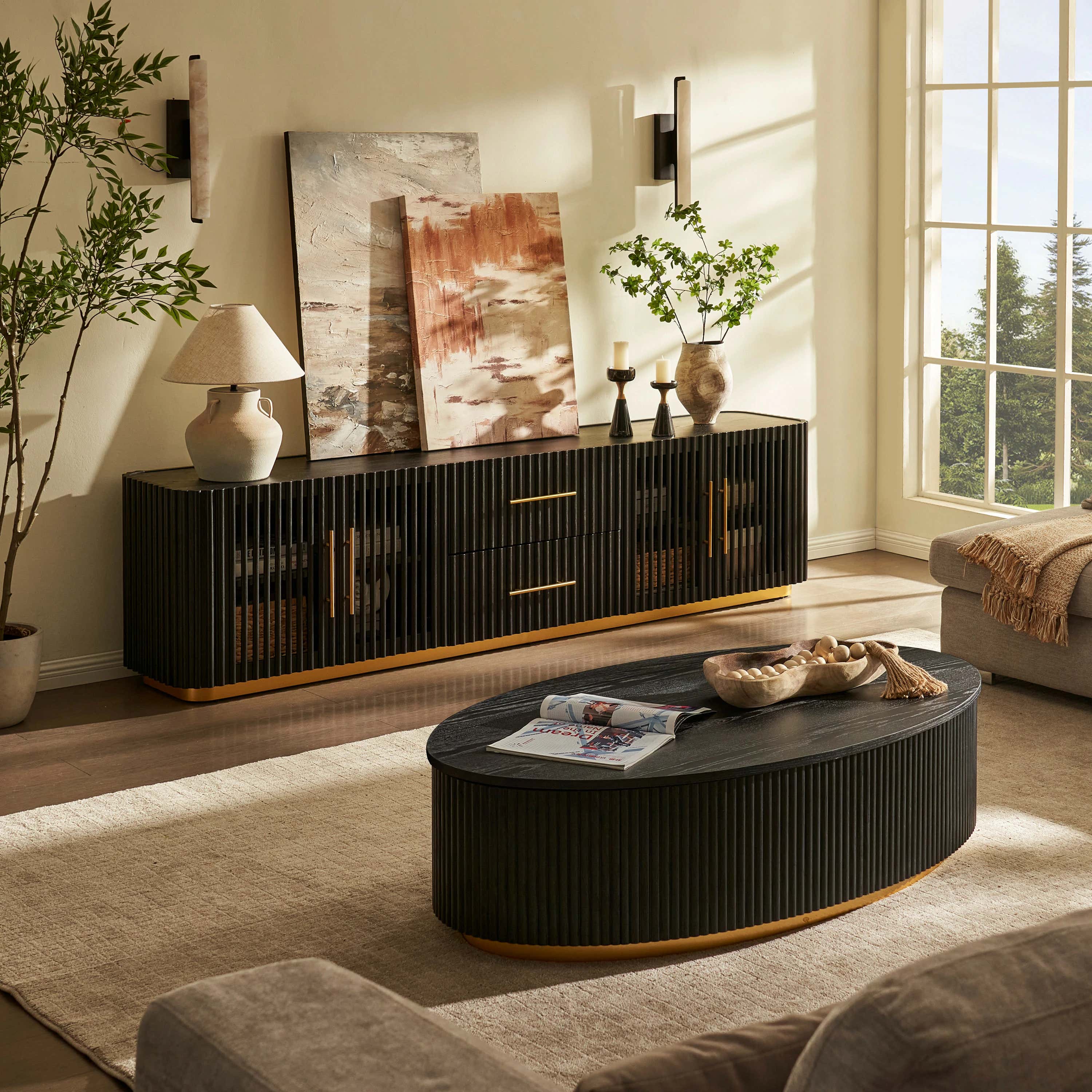 Holton Oak Medienkonsole, 94 Zoll breit