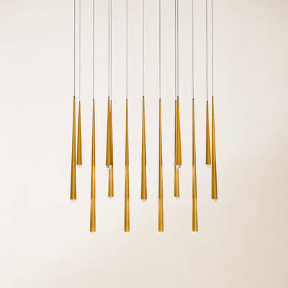 Anthropology Rectangle Crystal Pendant 40"W