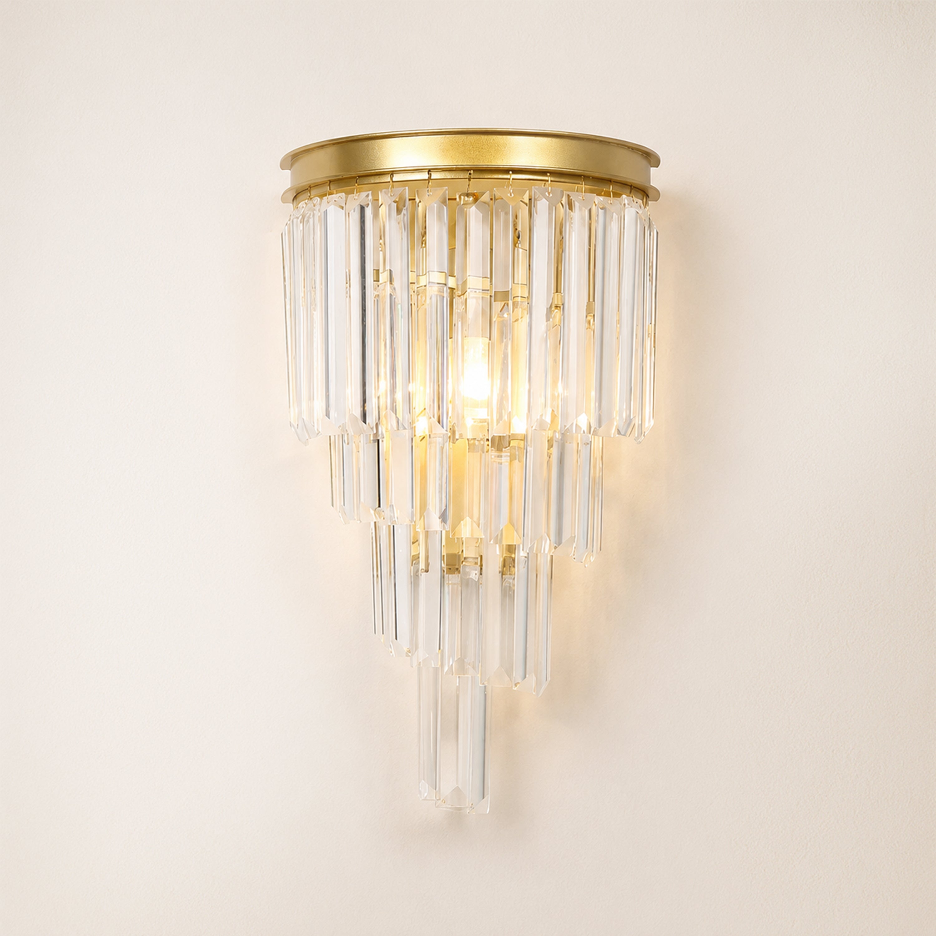 Oryana Crystal Icicle Wall Sconce 9.8