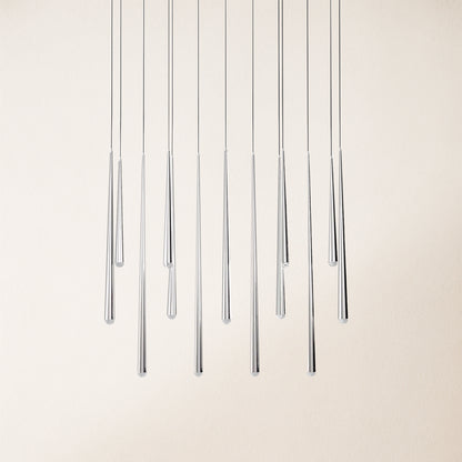 Anthropology Rectangle Crystal Pendant 40"W