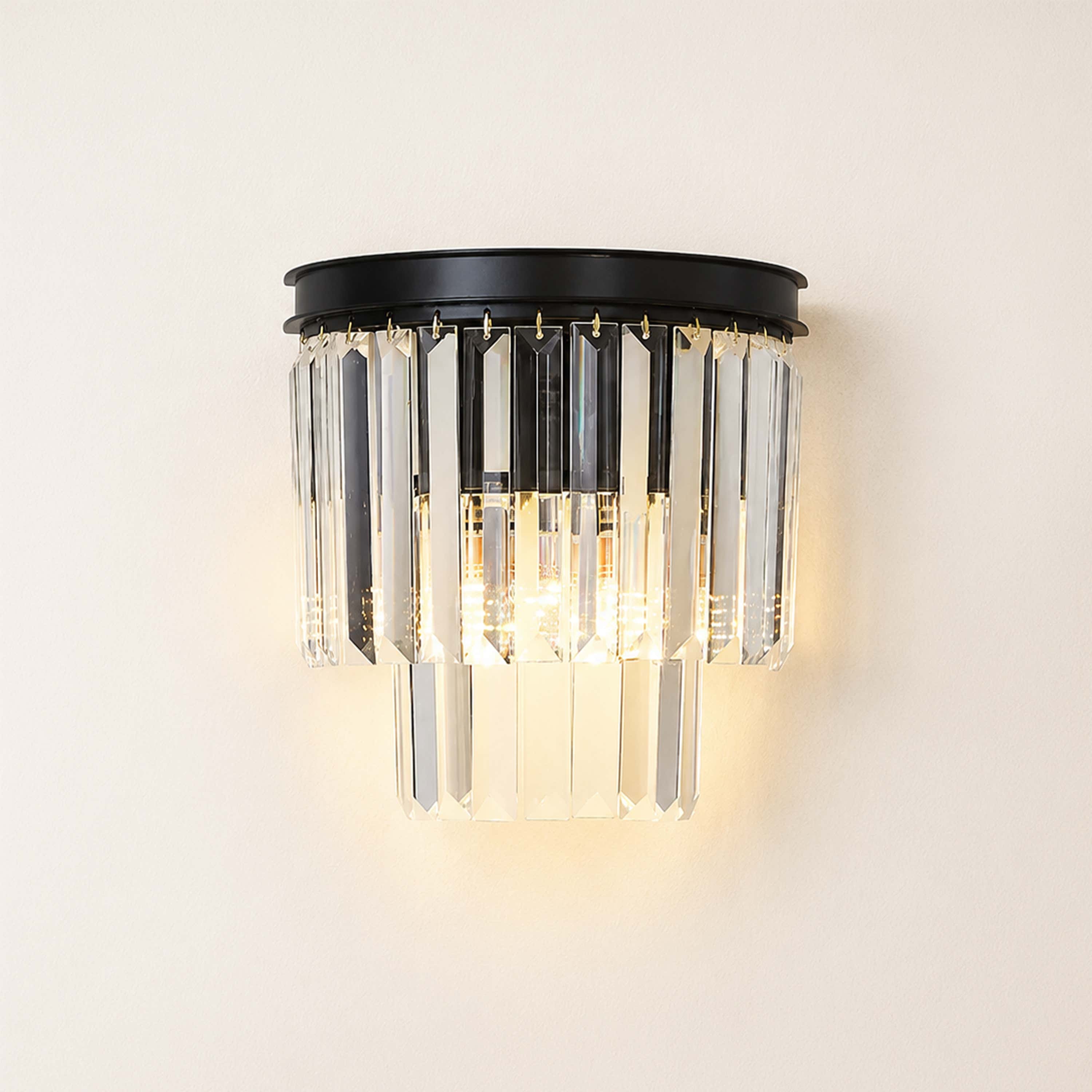 Oryana Crystal Icicle Wall Sconce 9.8"