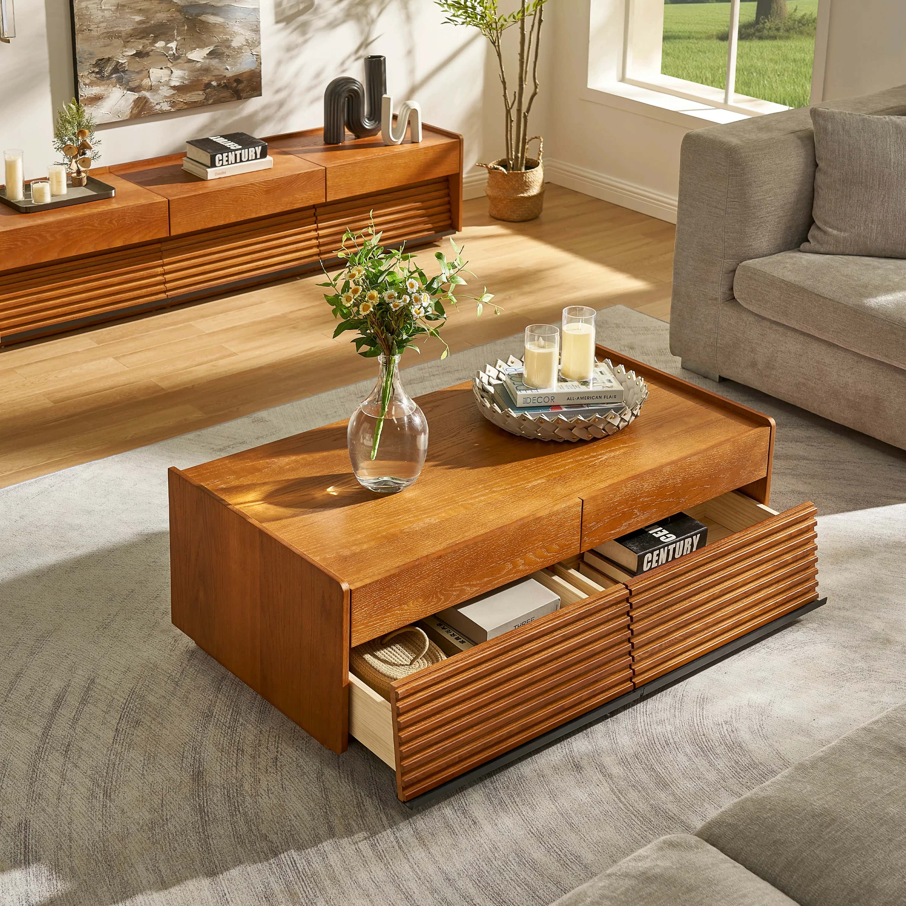Devon Oak Coffee Table 48" W