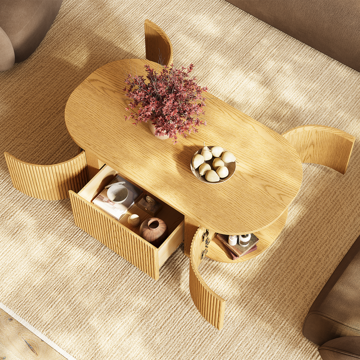 Sutton coffee table 47" W