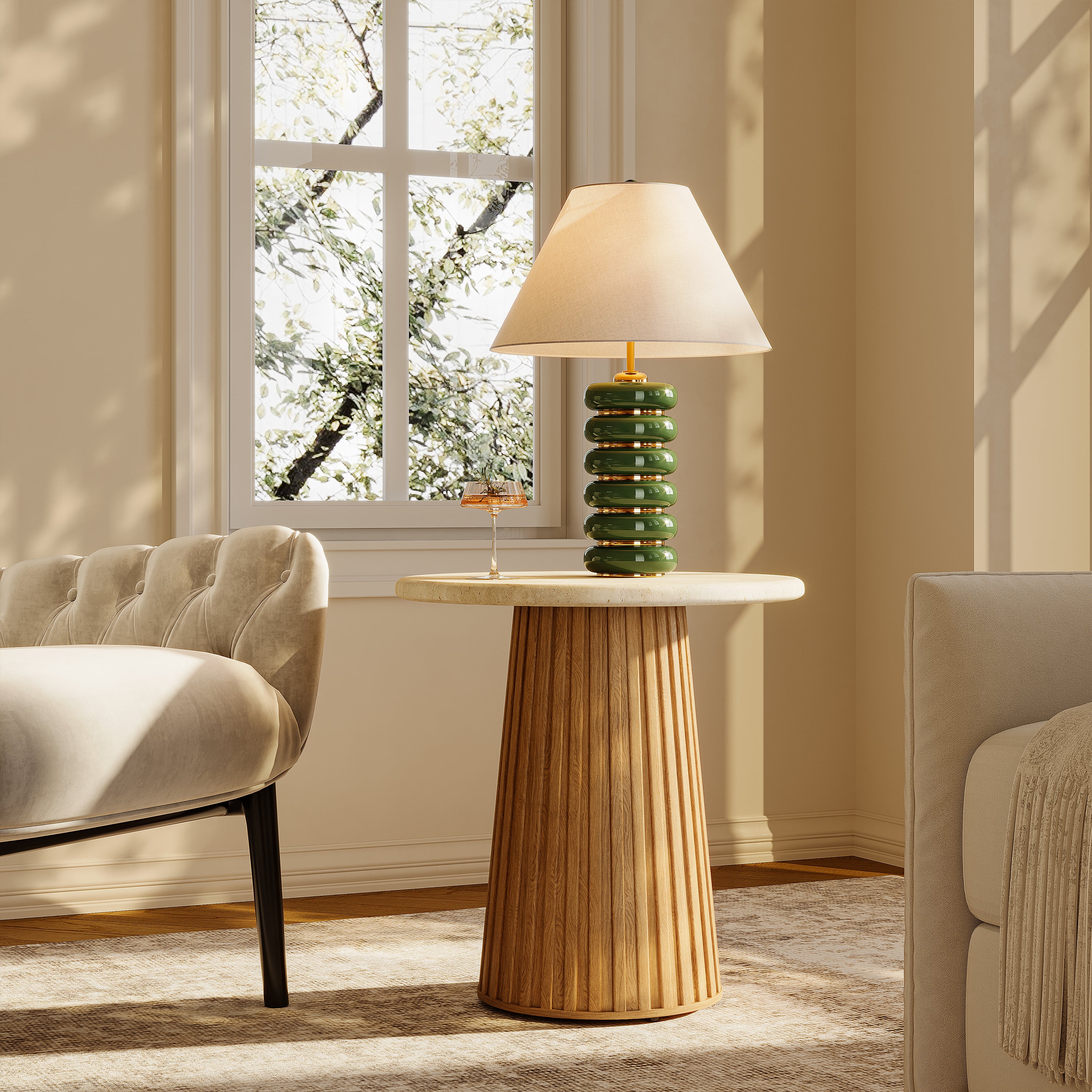 Emery Side Table 19.7"W